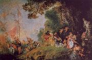Jean-Antoine Watteau Pilgrimage to Cythera oil painting